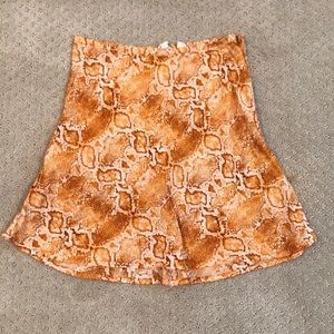 BILLABONG SILK SNAKE SKIN SKIRT